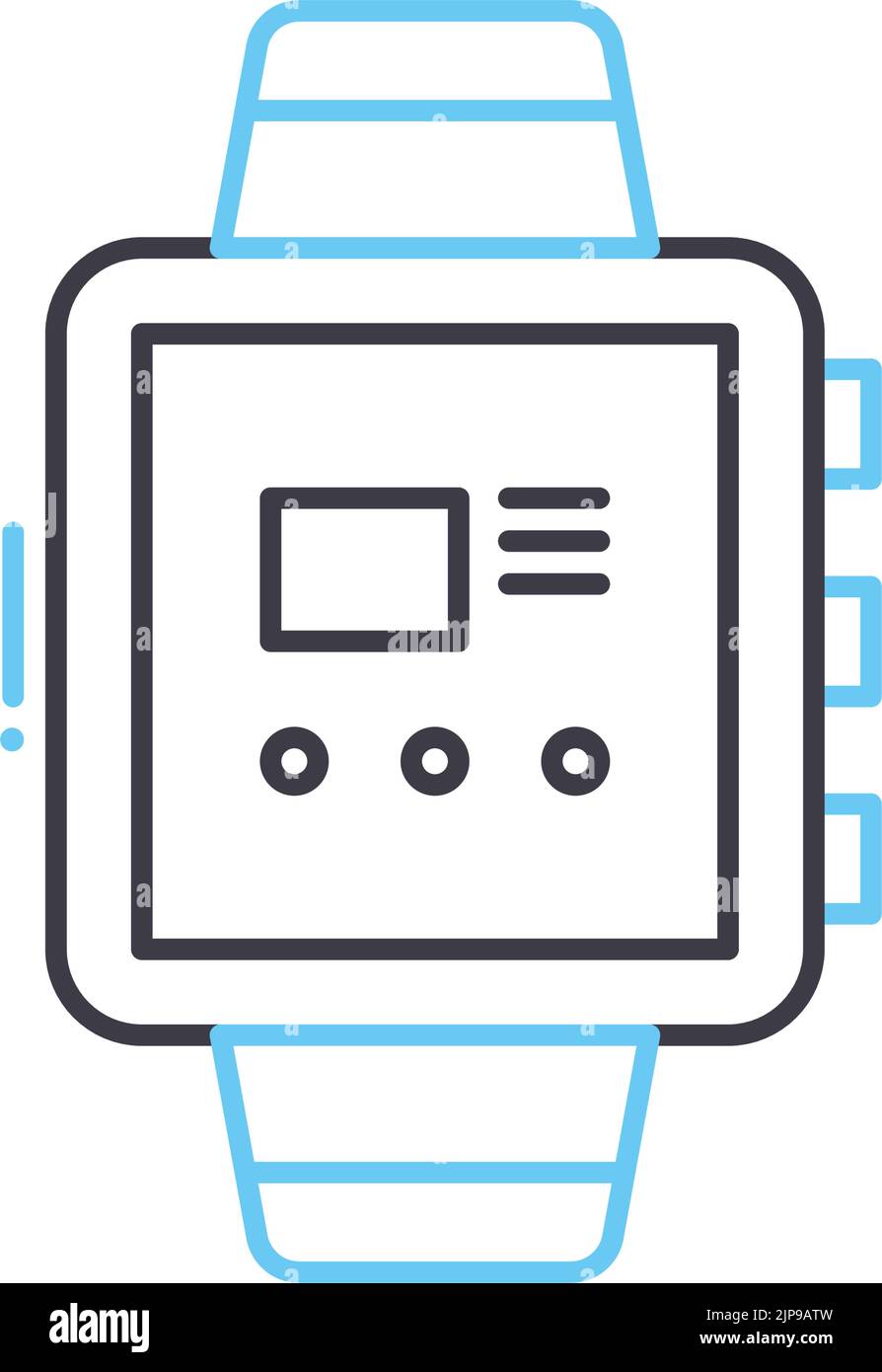 icône de bracelet, symbole de contour, illustration vectorielle, signe de concept Illustration de Vecteur