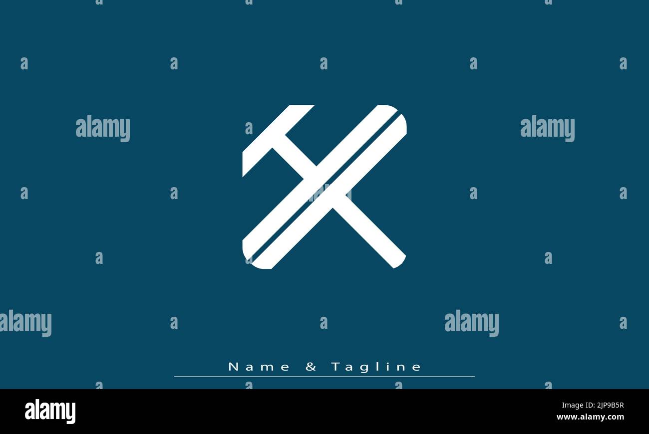 Lettres de l'alphabet initiales Monogram logo HT , TH Illustration de Vecteur