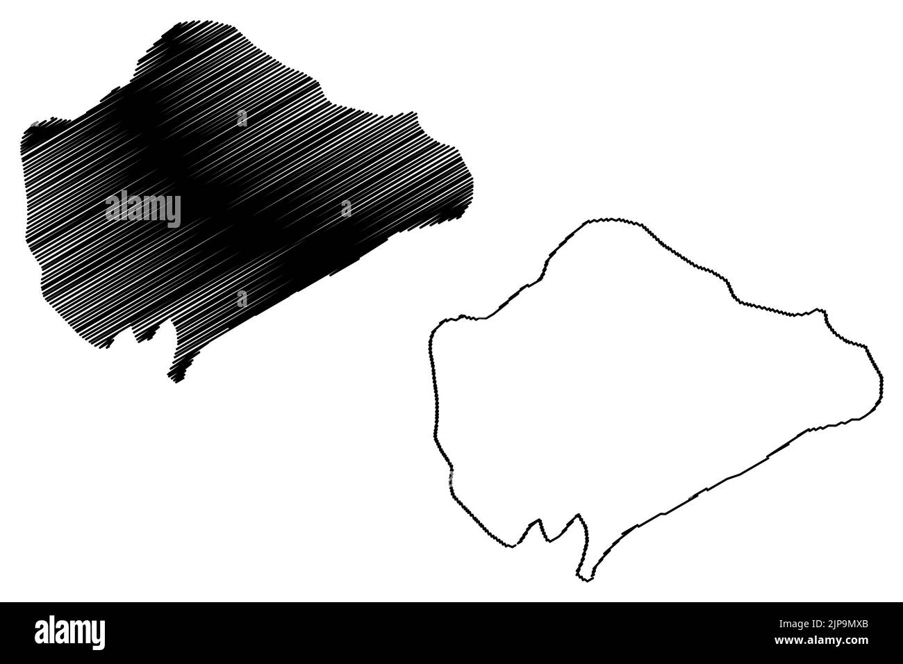 Île inaccessible (Royaume-Uni de Grande-Bretagne et d'Irlande du Nord, partie constituante de Sainte-Hélène, Ascension et Tristan da Cunha) carte vecto Illustration de Vecteur