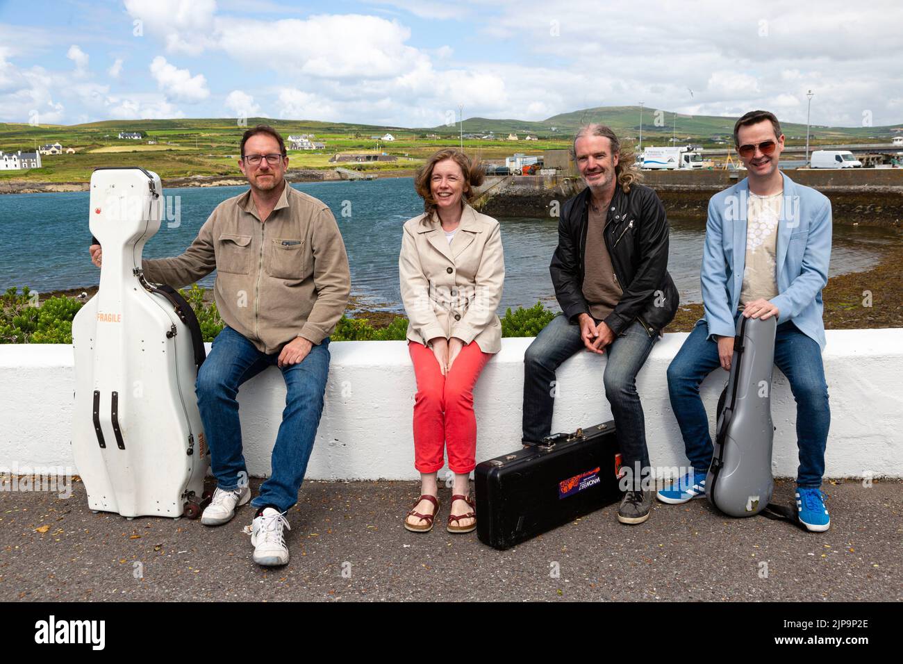 Musique de chambre sur les musiciens de Valentia Banque D'Images