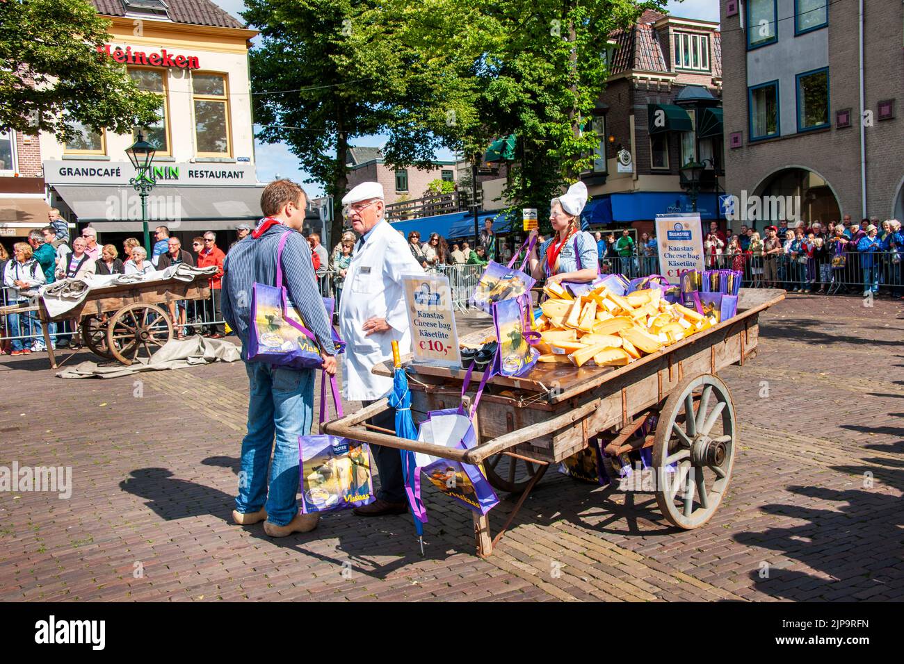 Marché aux fromages Alkmaar Gouda, Alkmaar , Hollande, pays-Bas Europe Banque D'Images