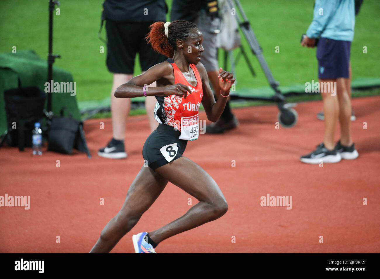 Munich, Allemagne - 15 août 2022, Yasemin CAN de la finale des femmes de Turquie 10 000m lors des Championnats d'athlétisme européens 2022 sur 15 août 2022 à Munich, Allemagne - photo Laurent Lairys / ABACAPRESS.COM Banque D'Images