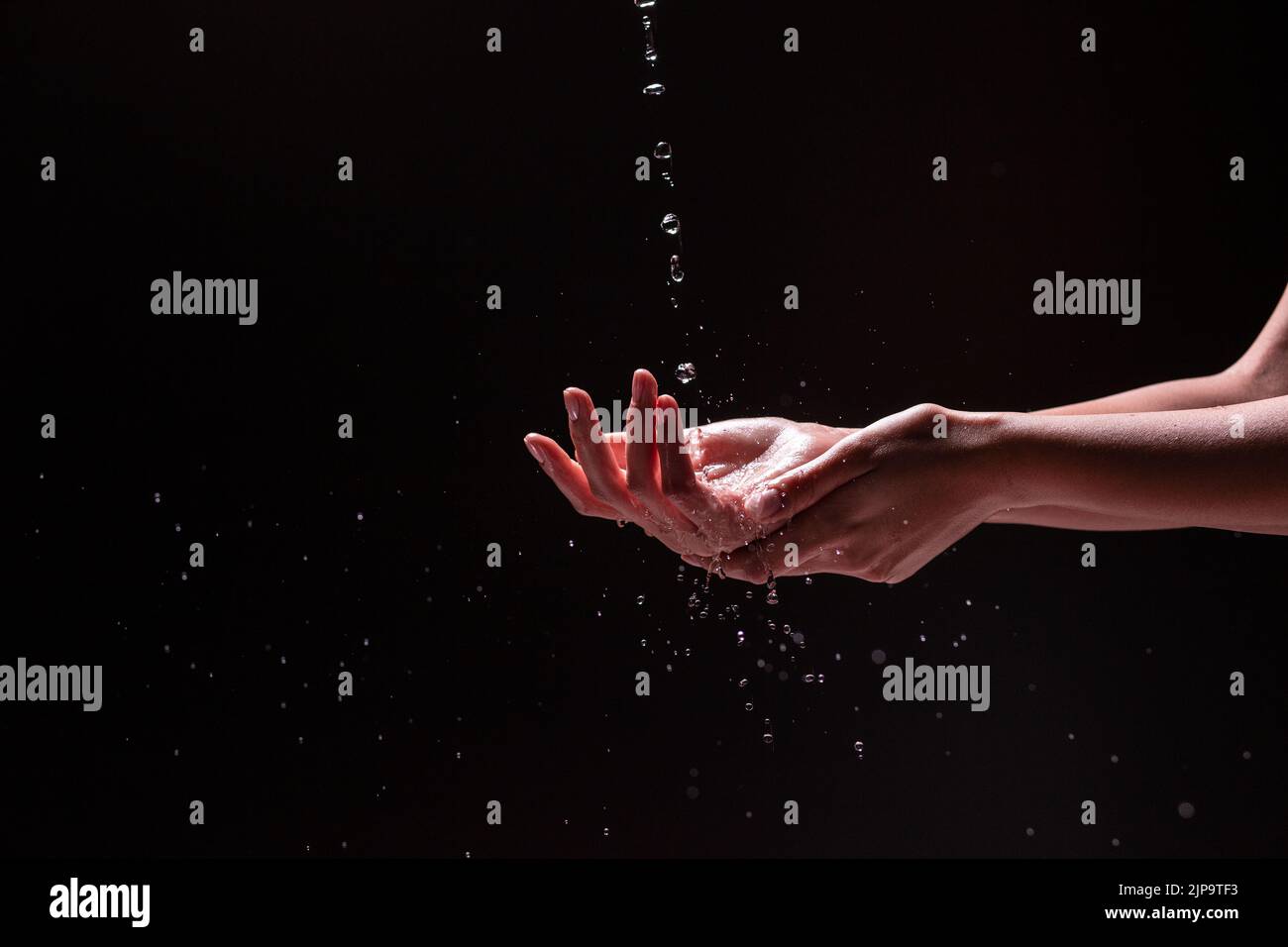 eau, main, précieux, mains Banque D'Images