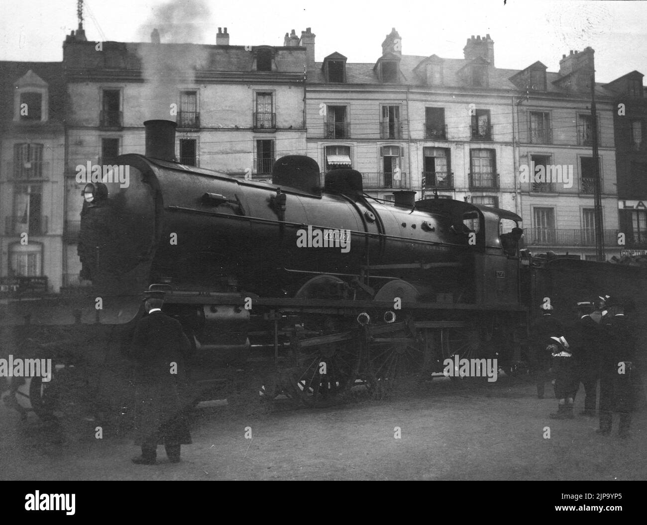 Treni e Tram - Locomotiva francese ELAT 230-787 (anni 10) Banque D'Images