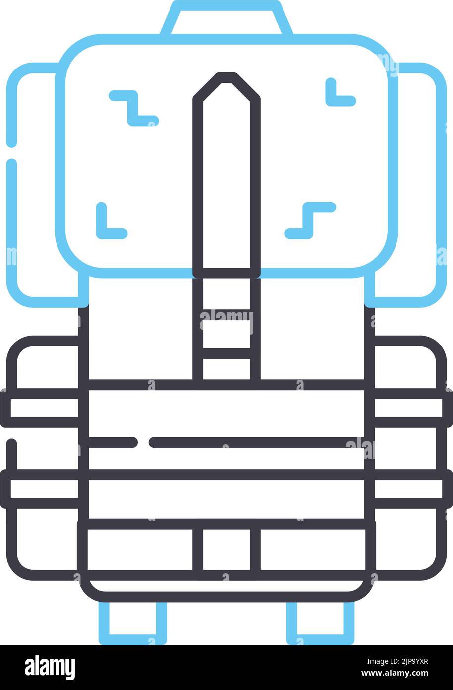 icône de ligne de soldat, symbole de contour, illustration vectorielle, signe de concept Illustration de Vecteur