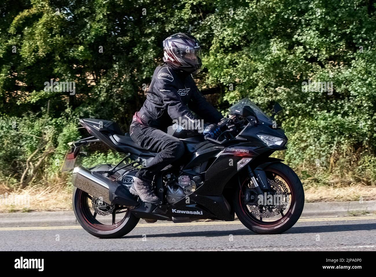 2020 noir 636 cc Ninja Kawasaki ZX 6R Banque D'Images