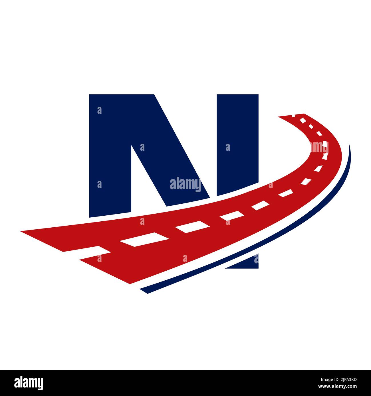 Logo transport Letter N. N symbole du logo de la route portant une lettre symbole du transport Illustration de Vecteur Logo transport Letter N. N symbole du logo de la route portant une lettre symbole du transport Illustration de Vecteur