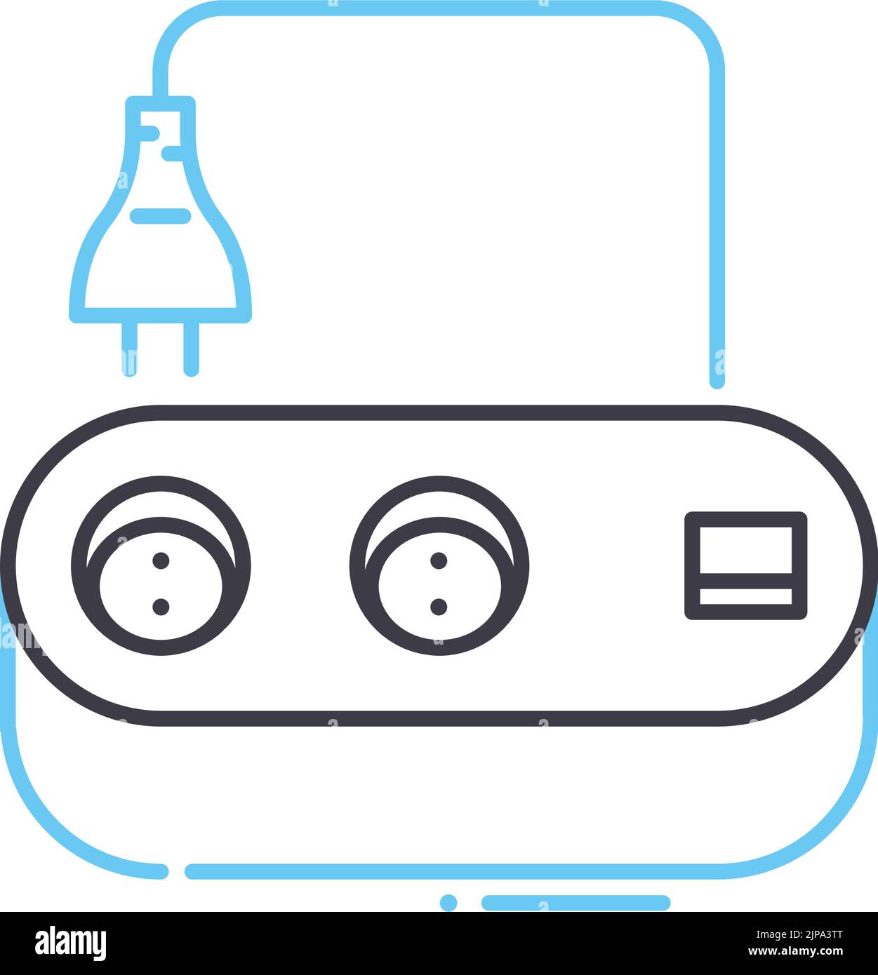icône de ligne de la carte d'alimentation, symbole de contour, illustration vectorielle, signe de concept Illustration de Vecteur icône de ligne de la carte d'alimentation, symbole de contour, illustration vectorielle, signe de concept Illustration de Vecteur