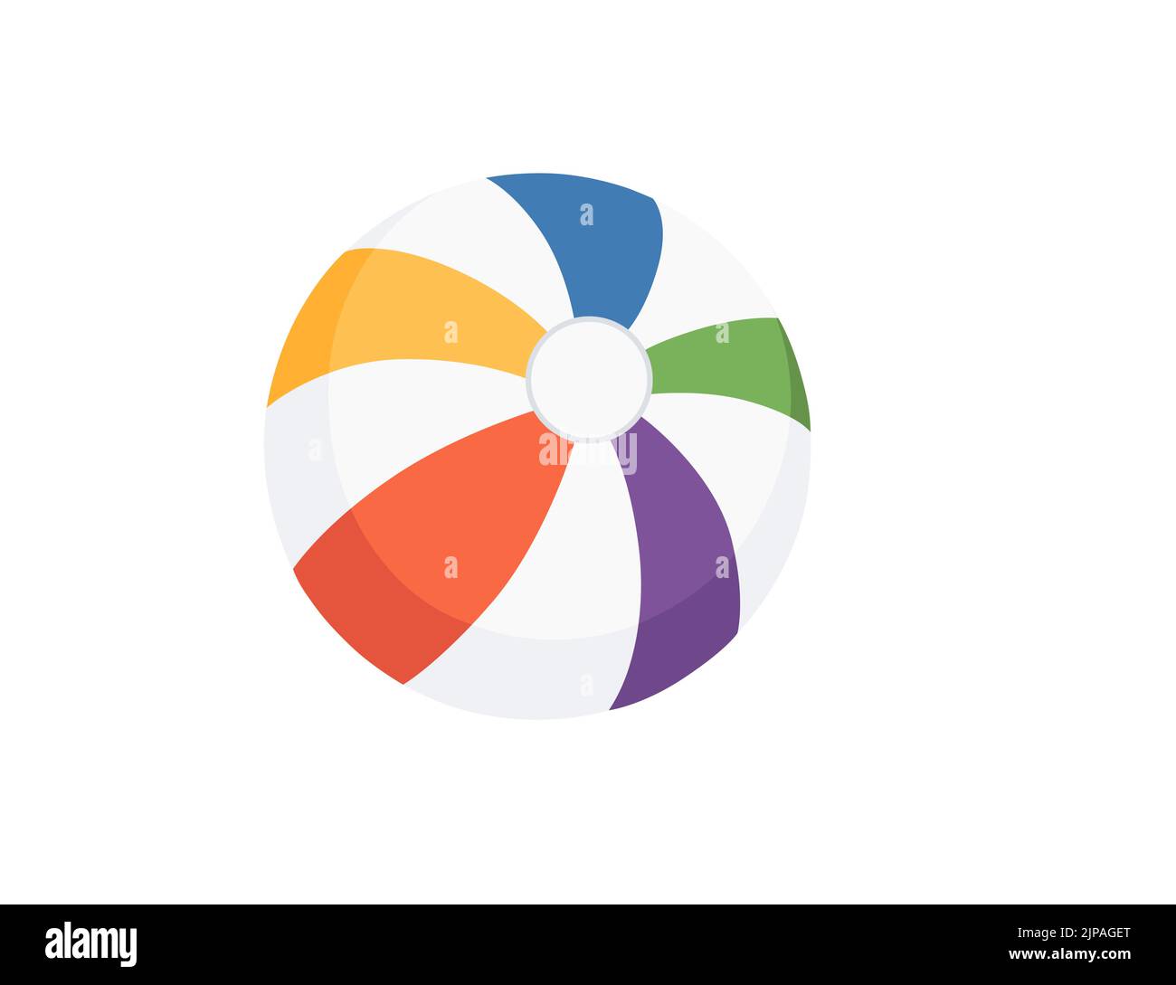 Beach ball illustration vecteur , isolé en fond blanc Illustration de Vecteur