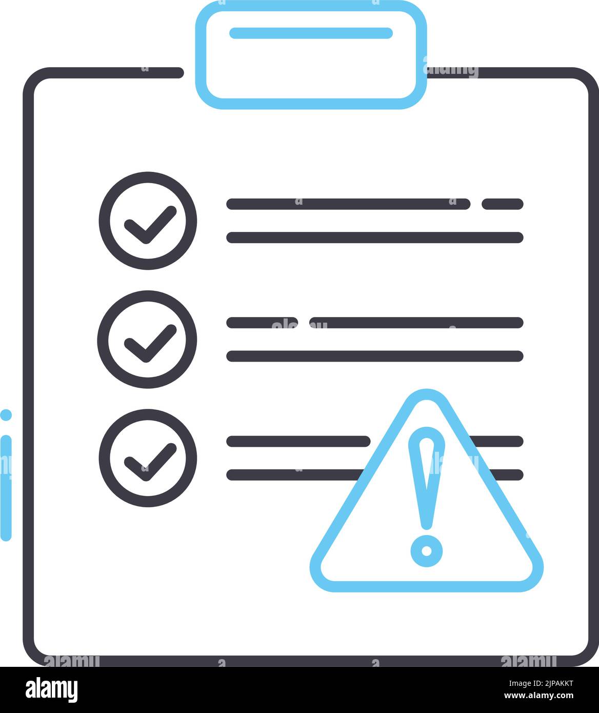 suivez l'icône de la ligne de recommandation, le symbole de contour, l'illustration vectorielle, le signe de concept Illustration de Vecteur