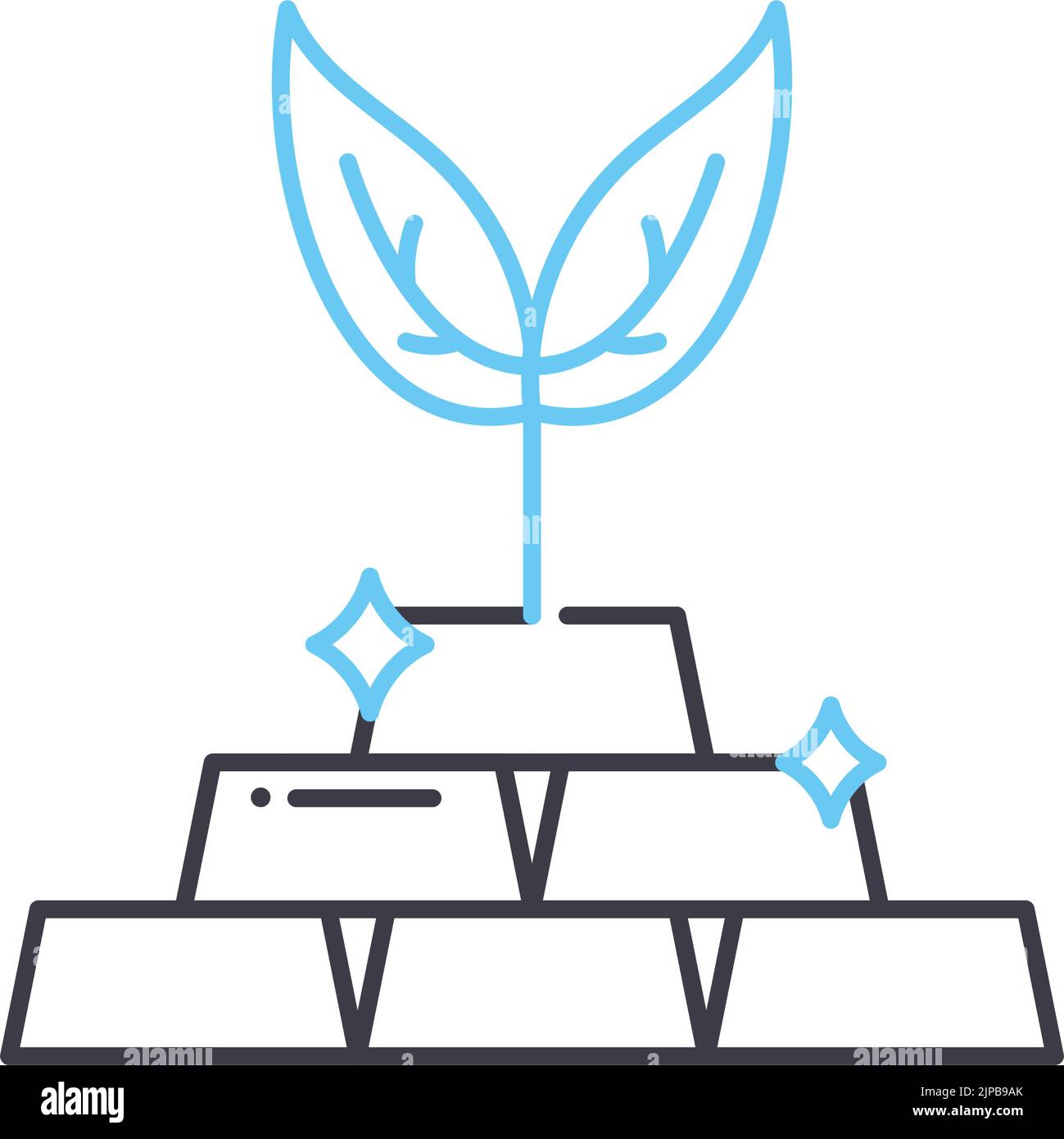 icône de ligne de biologie synthétique, symbole de contour, illustration vectorielle, signe de concept Illustration de Vecteur