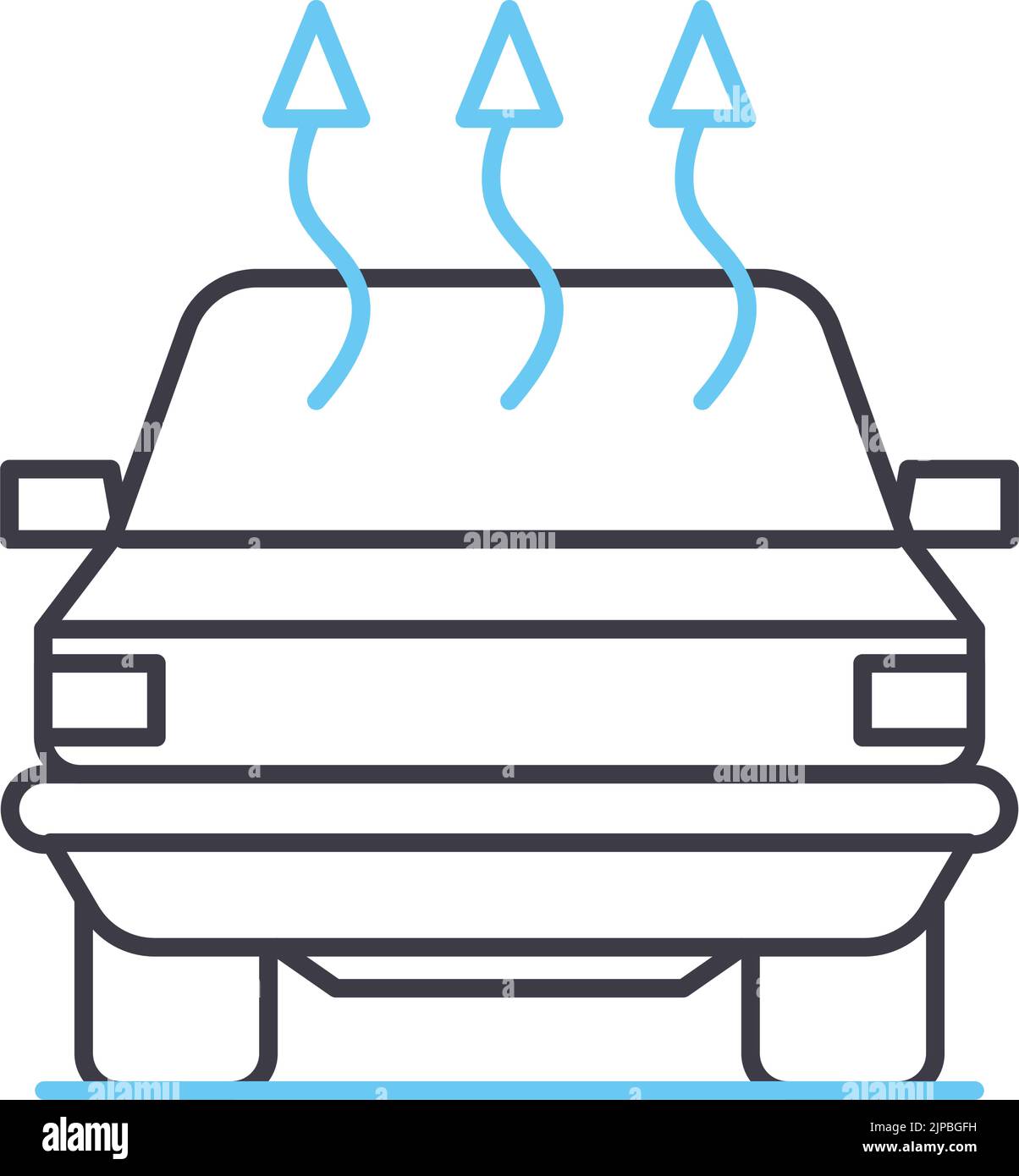 icône de ligne de lunette arrière, symbole de contour, illustration vectorielle, signe concept Illustration de Vecteur icône de ligne de lunette arrière, symbole de contour, illustration vectorielle, signe concept Illustration de Vecteur