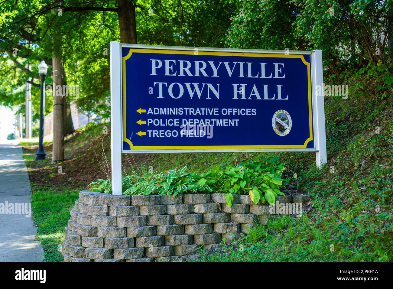 Perryville, MD, ÉtatsUnis 13 août 2022 panneau indiquant la