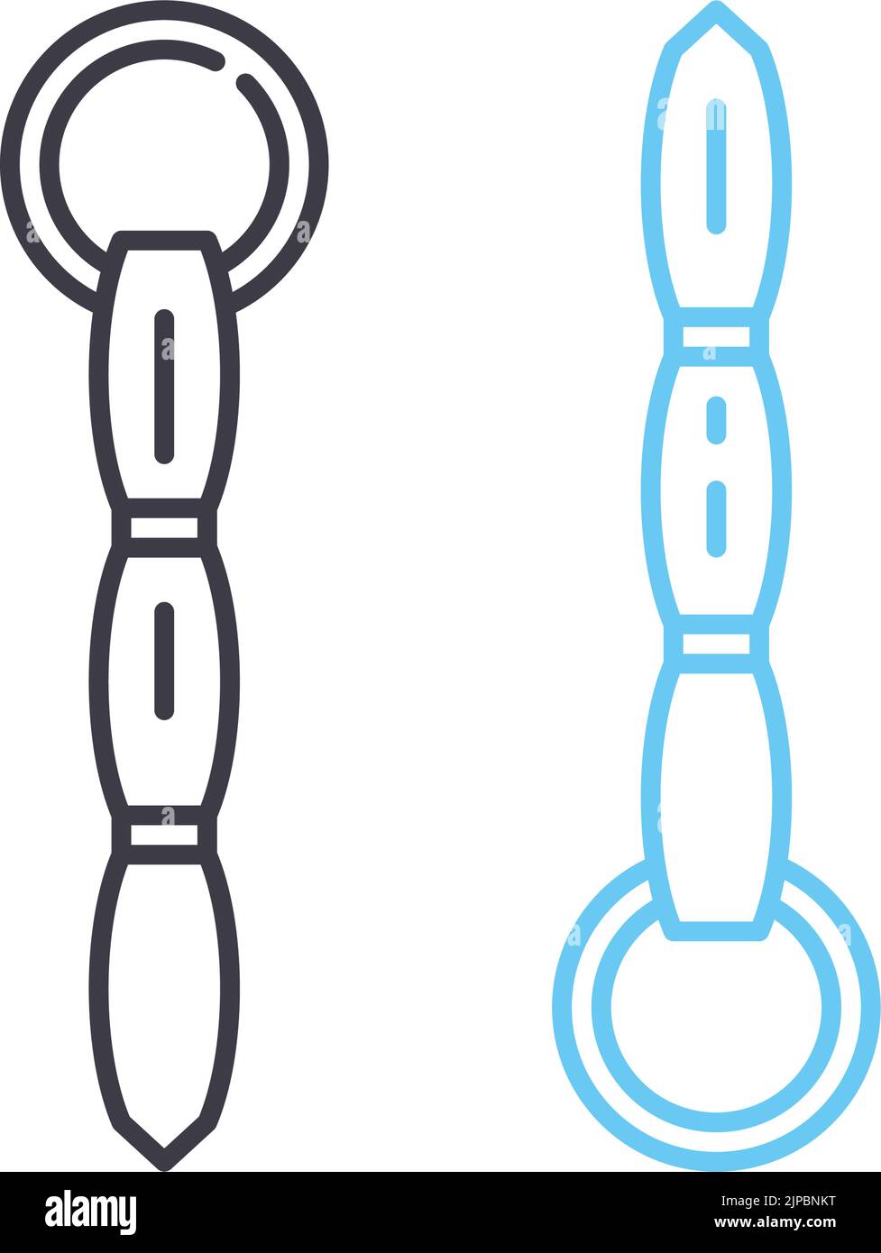 icône de ligne de bâton tactique, symbole de contour, illustration vectorielle, signe de concept Illustration de Vecteur