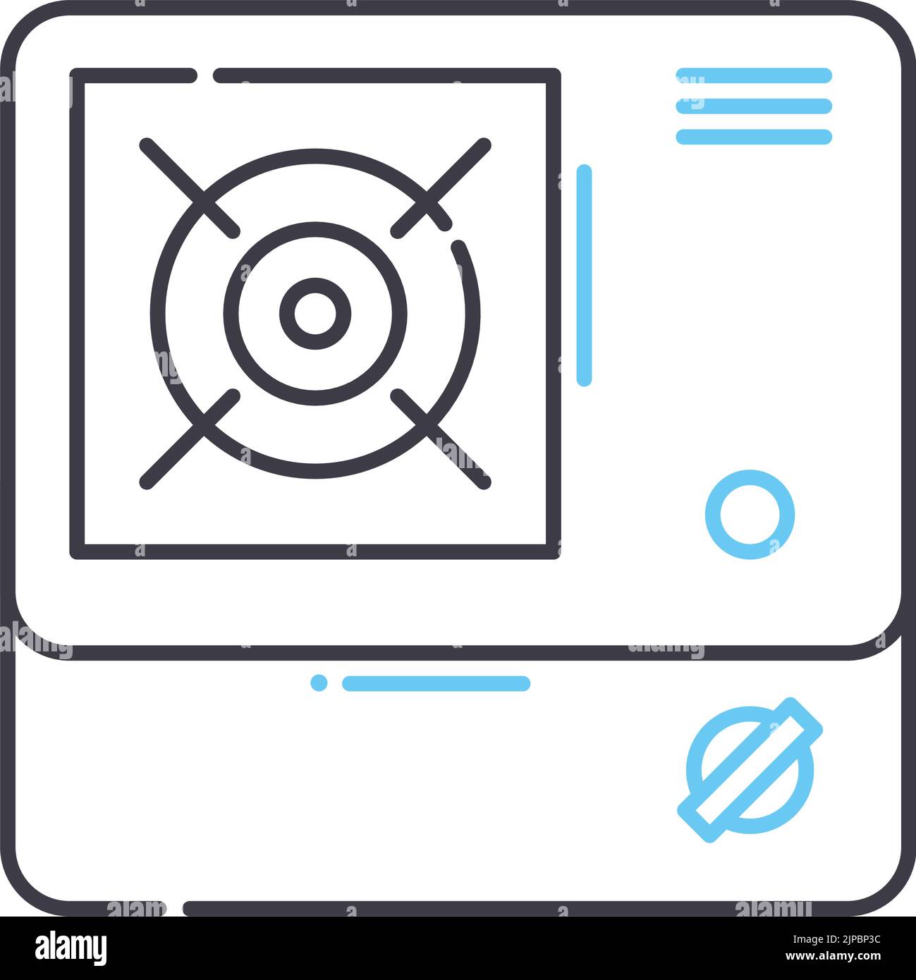 icône de ligne portable, symbole de contour, illustration vectorielle, signe de concept Illustration de Vecteur