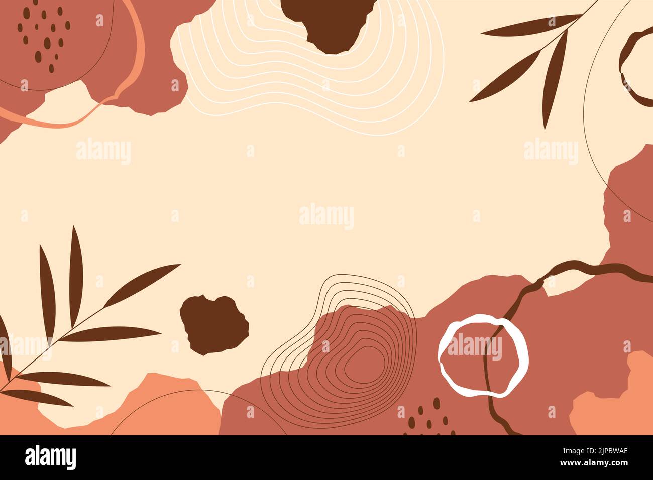 Illustration vectorielle d'arrière-plan en terre cuite dessiné à la main. Illustration de Vecteur