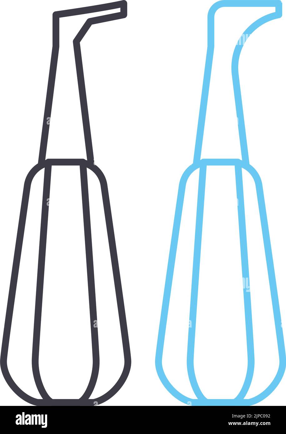 icône de ligne d'ascenseur racine, symbole de contour, illustration vectorielle, signe de concept Illustration de Vecteur