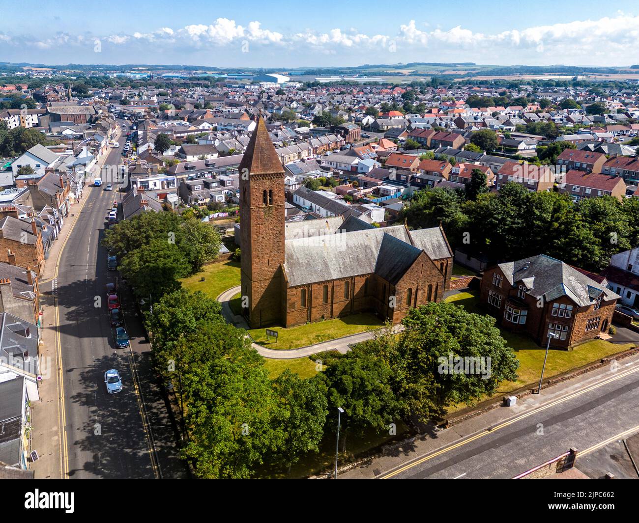 Eglise paroissiale St Nicholas, Prestwick, Ayrshire, Écosse, Royaume-Uni Banque D'Images