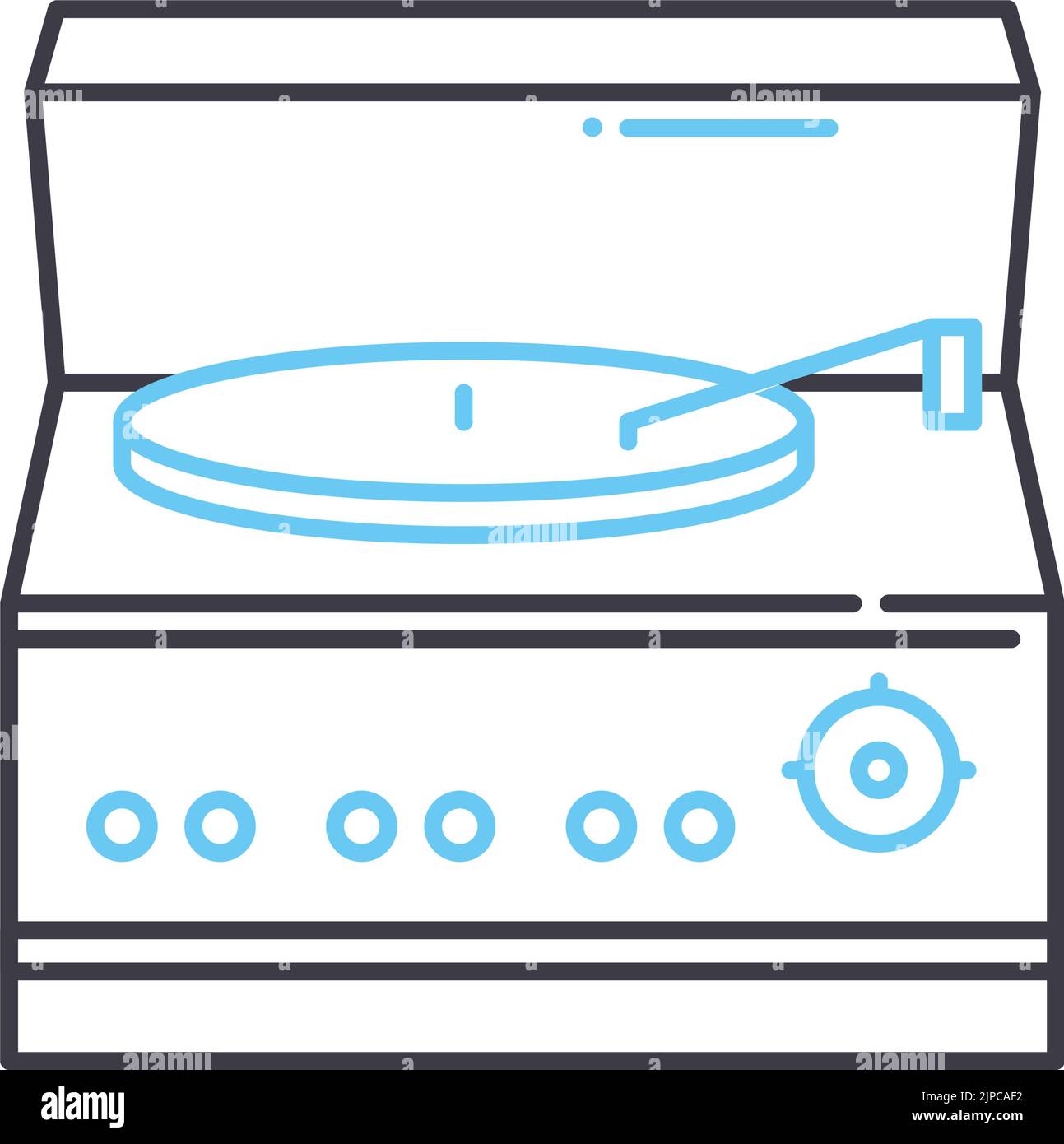 enregistrez l'icône de la ligne du lecteur, le symbole de contour, l'illustration vectorielle, le signe de concept Illustration de Vecteur