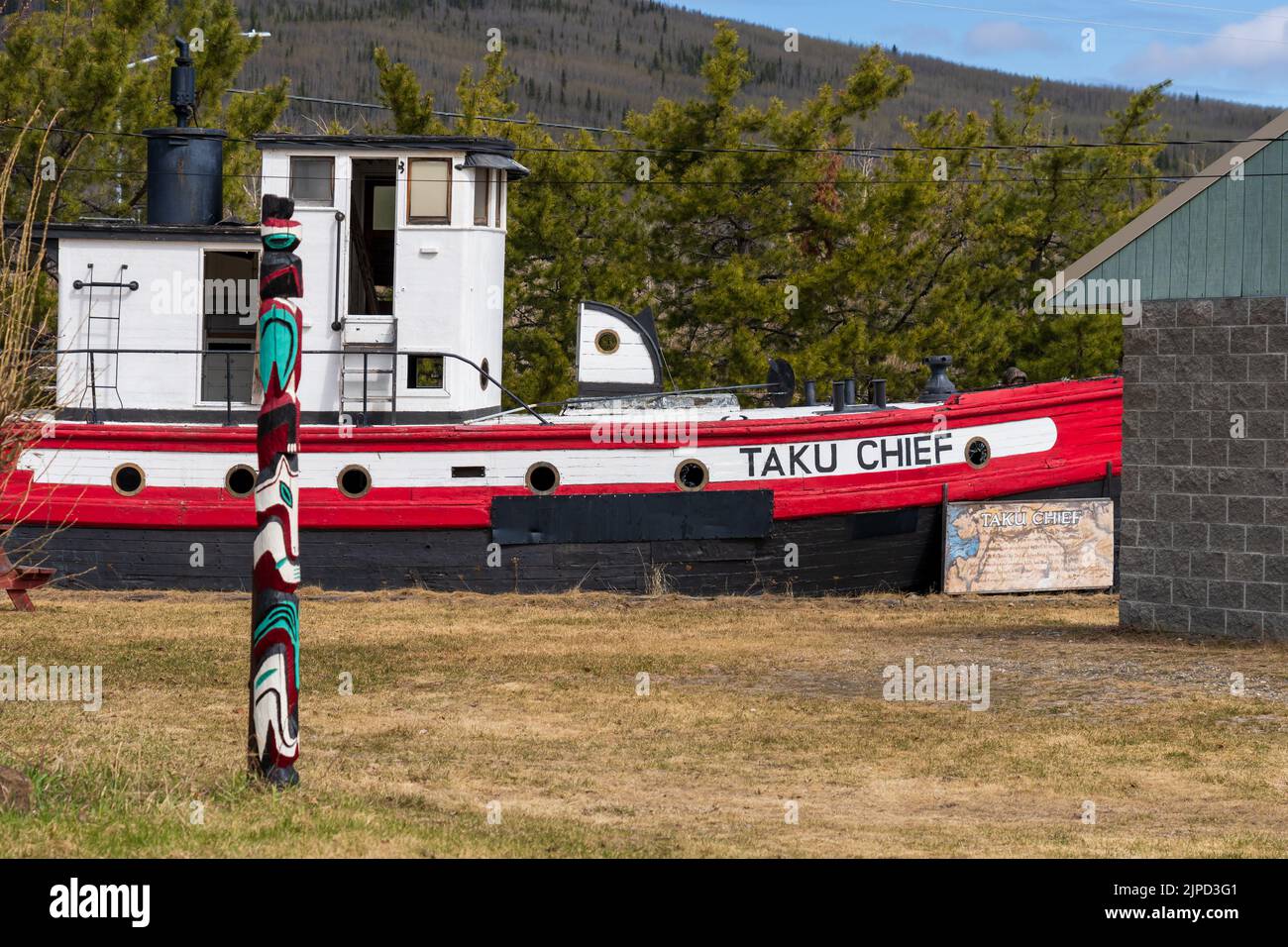 Le chef Taku était le dernier bateau à vapeur à Fairbanks.before ans, il a pris sa retraite à Neana, en Alaska Banque D'Images
