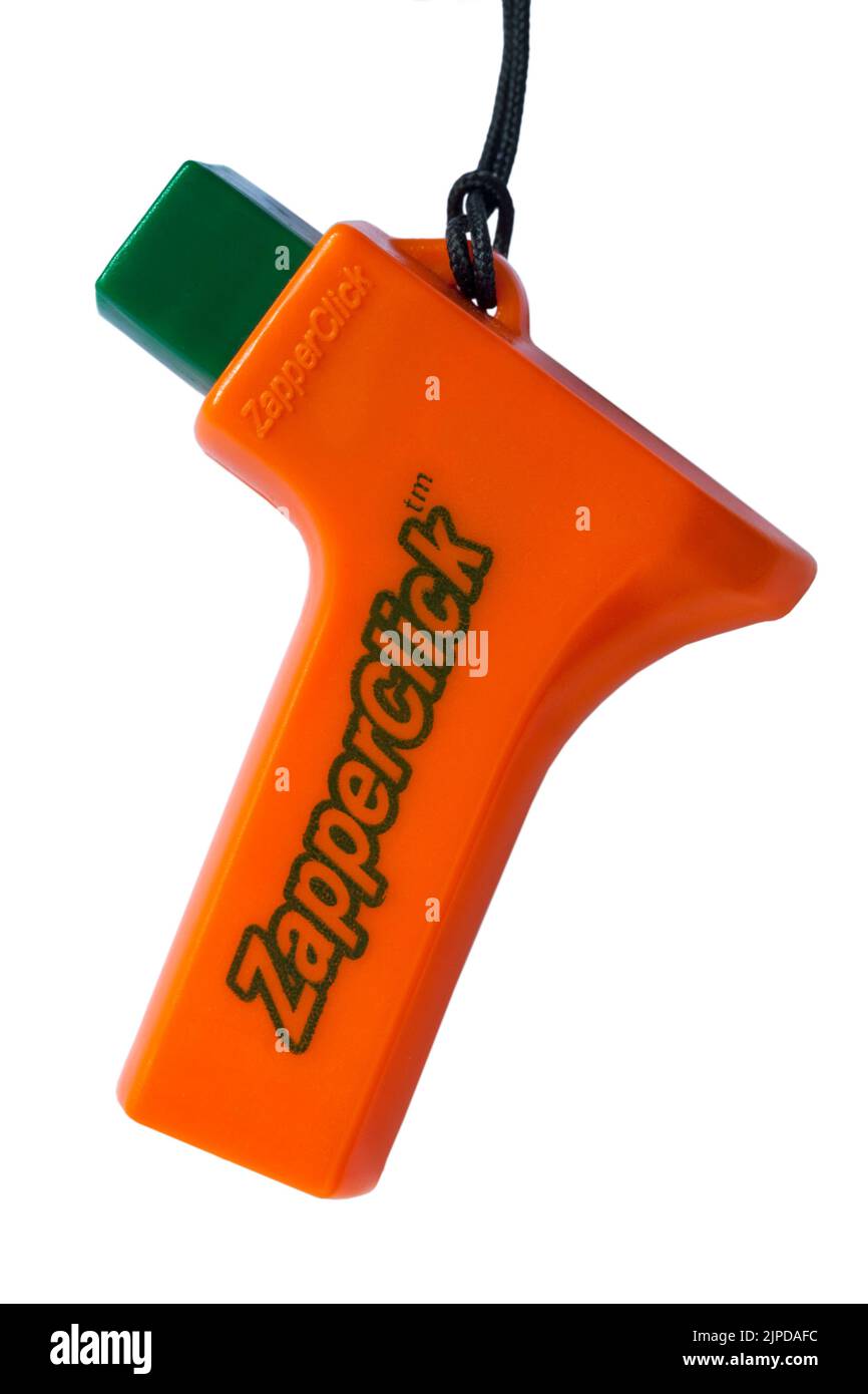 Zapperclick Zapper Click Mosquito Bite relief dispositif isolé sur fond blanc Banque D'Images