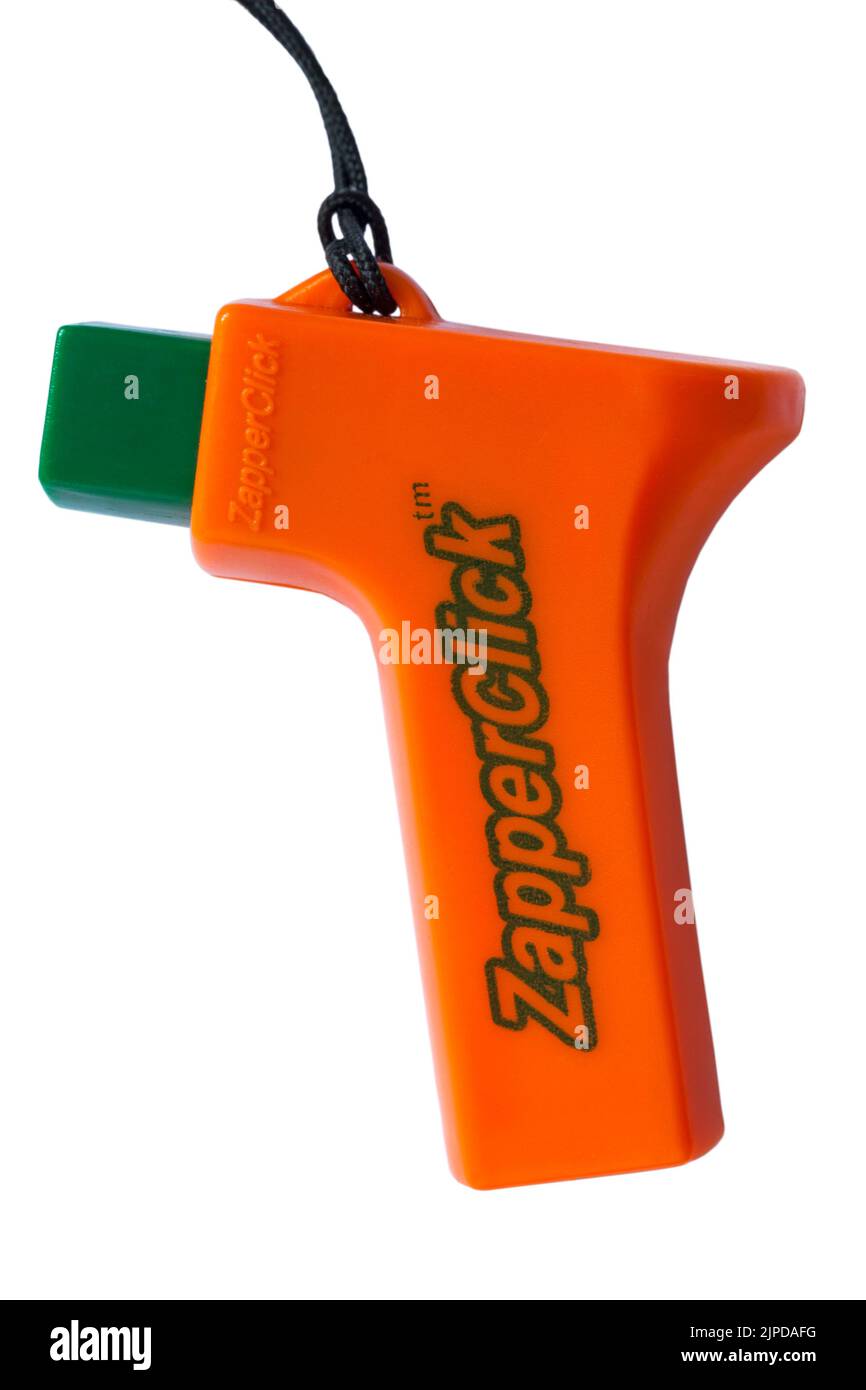 Zapperclick Zapper Click Mosquito Bite relief dispositif isolé sur fond blanc Banque D'Images