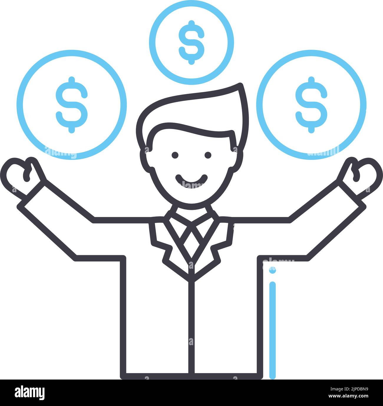 Symbole de riche Banque d'images vectorielles - Alamy