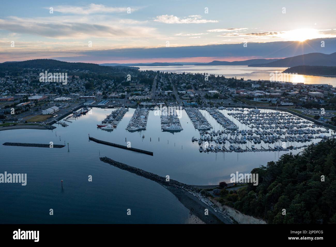 Anacortes est une ville du Pacifique Nord-Ouest Puget Sound Banque D'Images