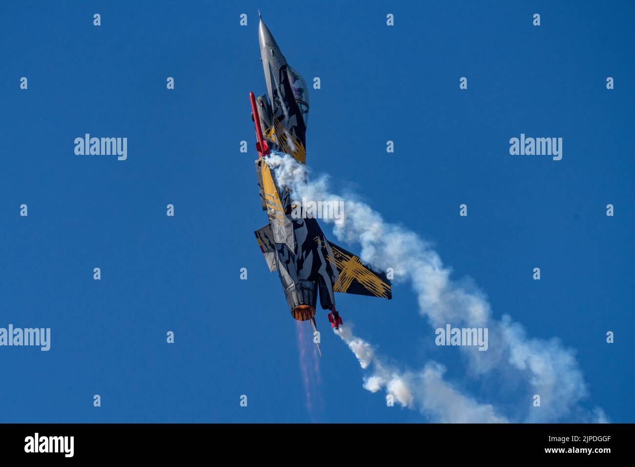 F-16AM de l'équipe de démonstration belge Air Component F16 Banque D'Images