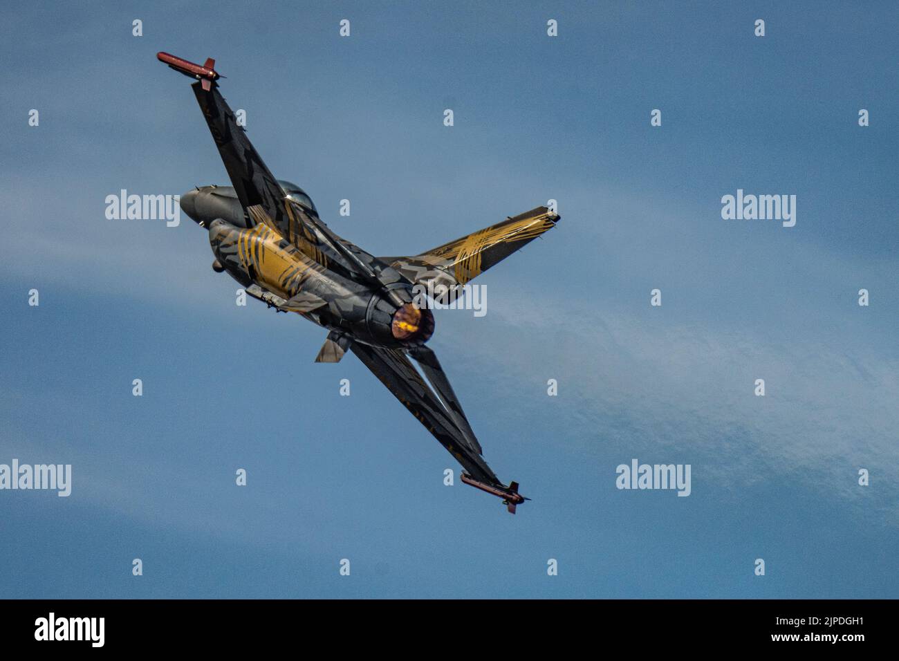 F-16AM de l'équipe de démonstration belge Air Component F16 Banque D'Images