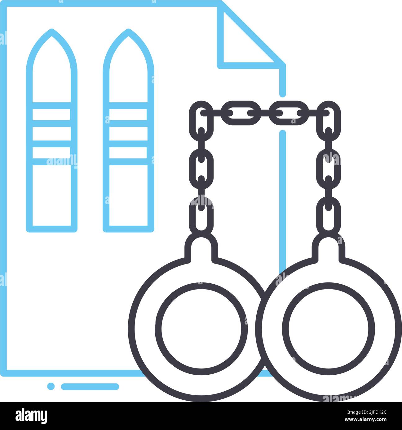 icône de ligne de preuve réelle, symbole de contour, illustration vectorielle, signe de concept Illustration de Vecteur