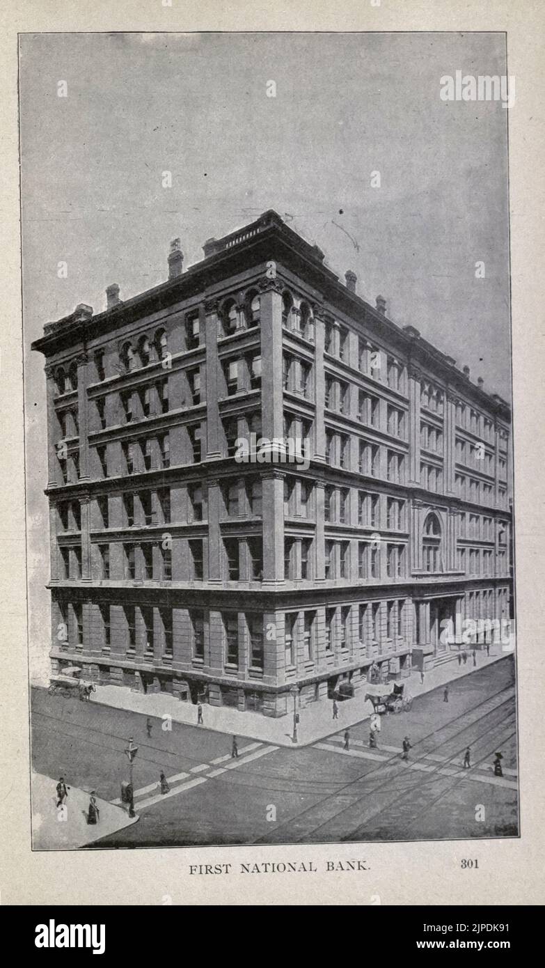 PREMIÈRE BANQUE NATIONALE du guide ' pittoresque Chicago et guide de la foire mondiale ' publié en 1893 Publisher Lennox Pub Co Banque D'Images