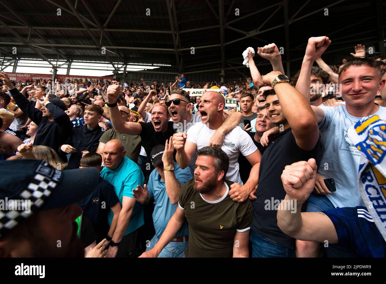 fans de football anglais Banque D'Images