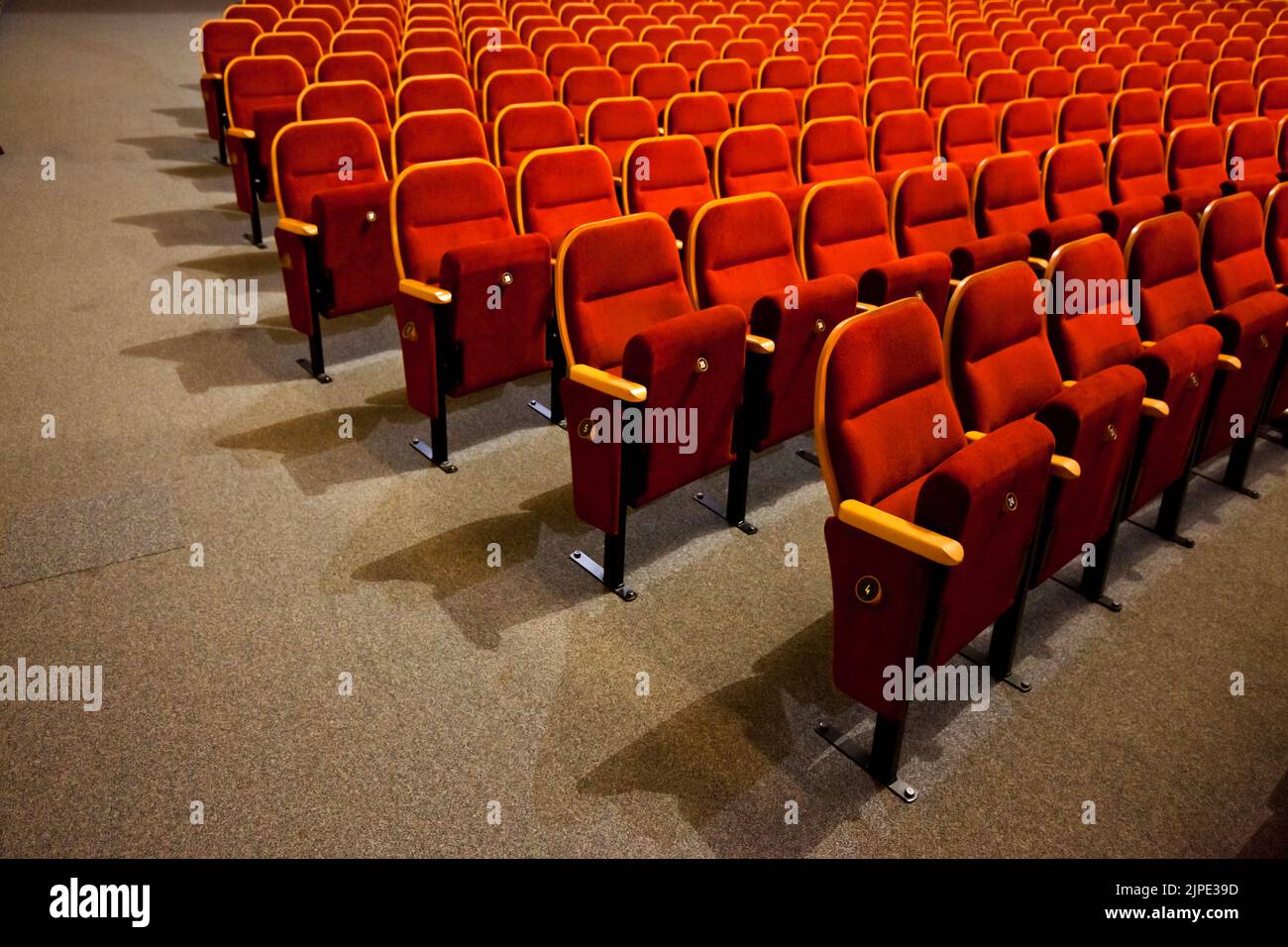 théâtre, numéroté, rangée de chaises, samtsitze, théâtres, théâtre, théâtres, numéros, rangées de chaises Banque D'Images