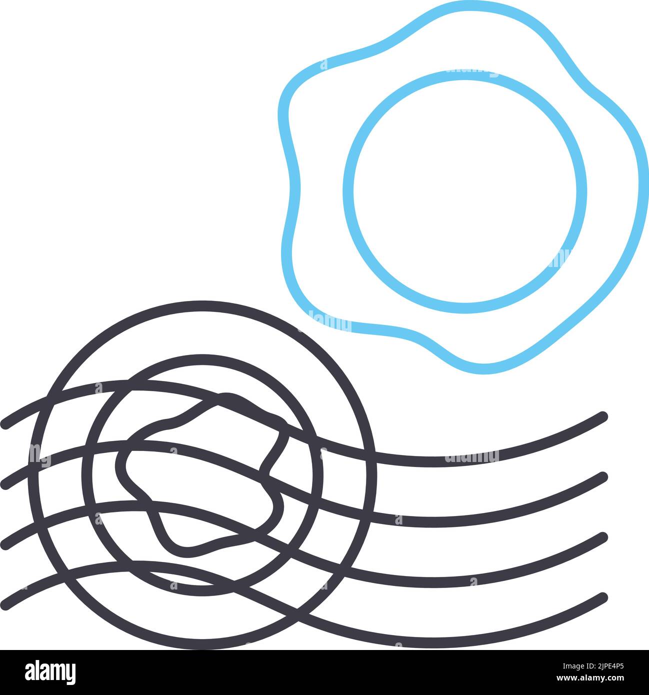 icône de ligne de sceau postal, symbole de contour, illustration vectorielle, signe de concept Illustration de Vecteur