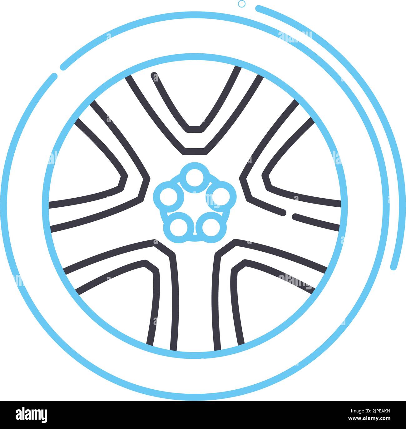 icône de ligne de roue mag, symbole de contour, illustration vectorielle, signe de concept Illustration de Vecteur icône de ligne de roue mag, symbole de contour, illustration vectorielle, signe de concept Illustration de Vecteur