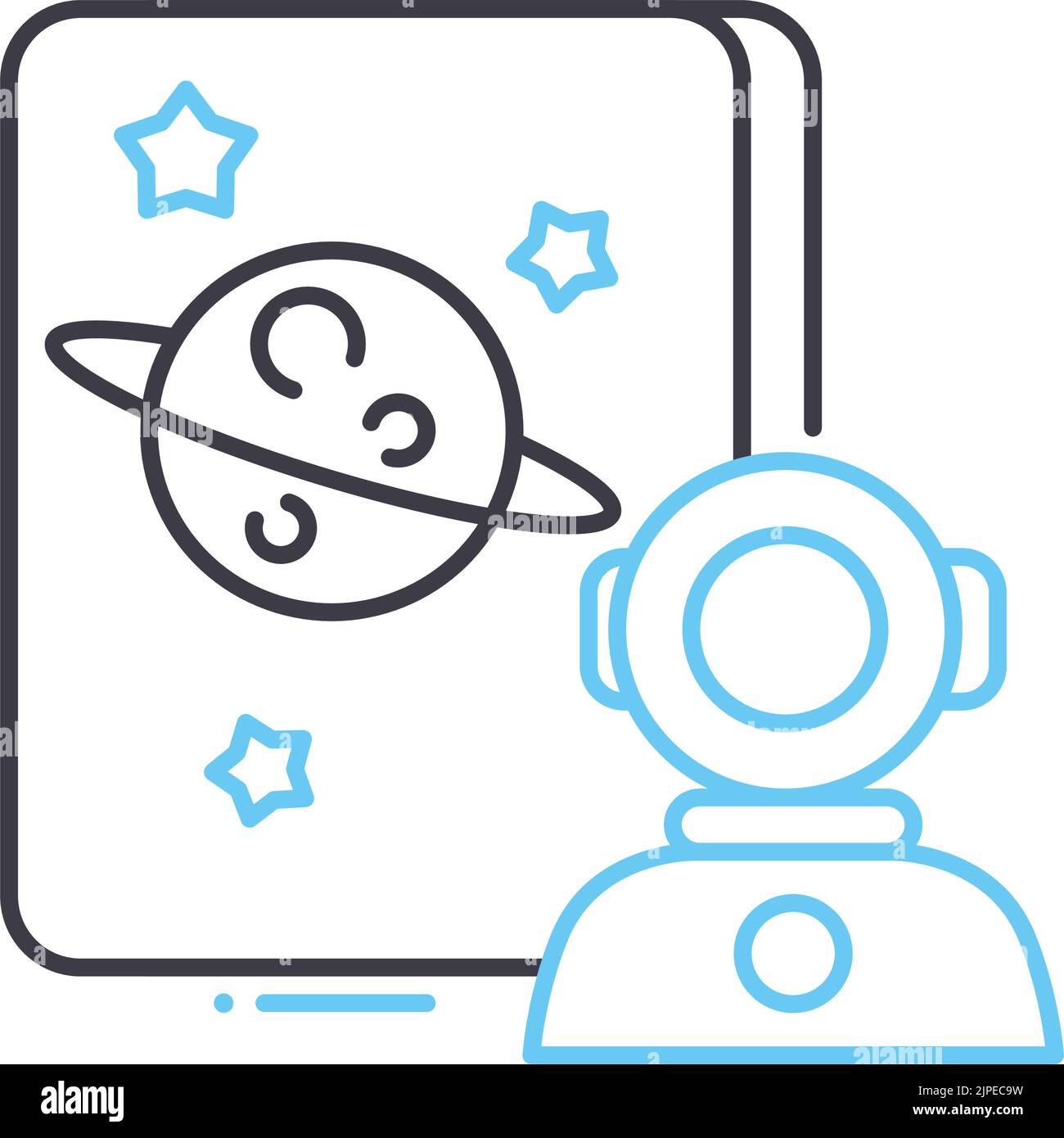 icône de ligne de déplacement d'espace, symbole de contour, illustration vectorielle, signe de concept Illustration de Vecteur