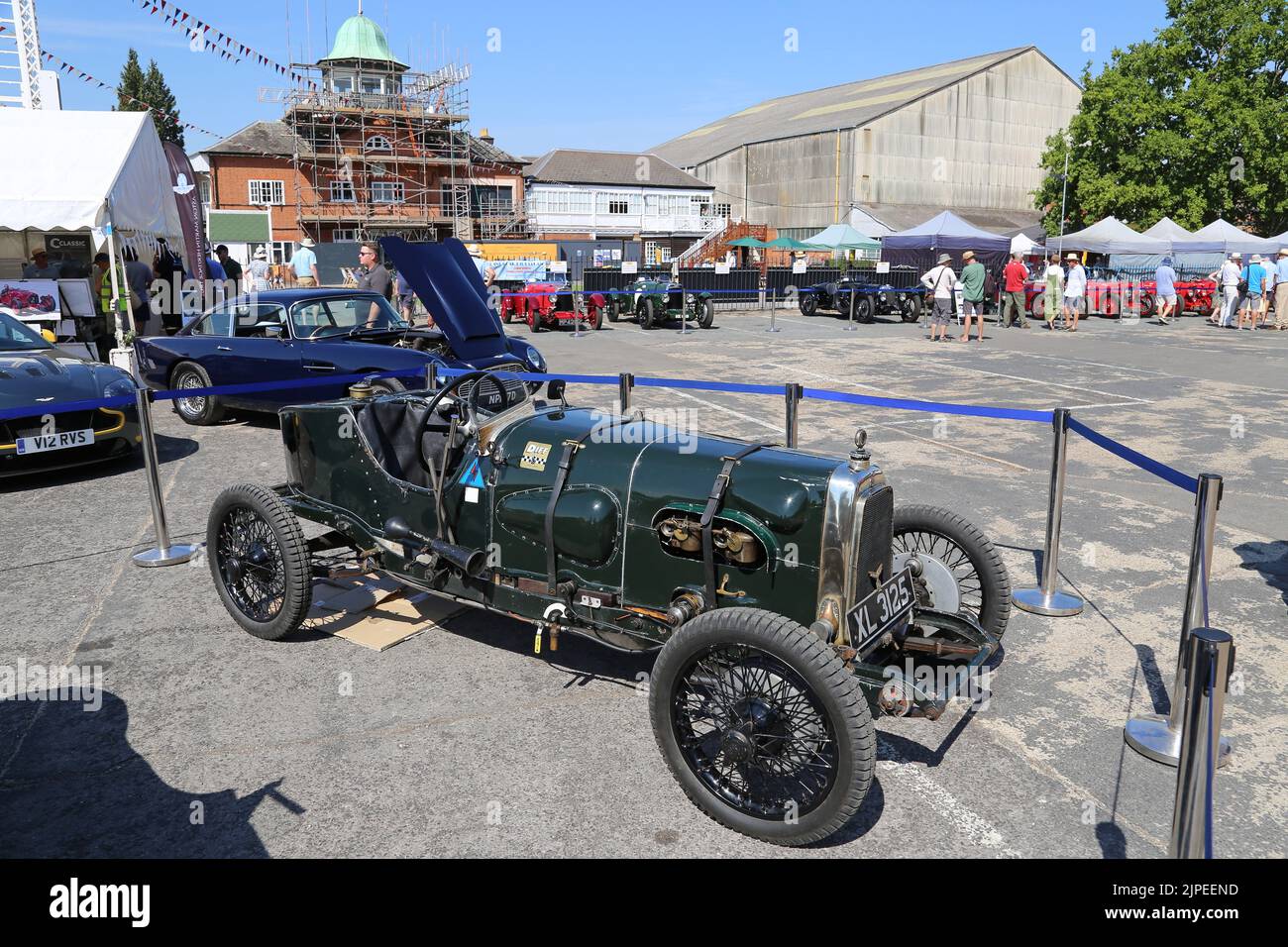 Aston Martin « Green Pea » (1922), Aston Martin Heritage Day 2022, Brooklands Museum, Weybridge, Surrey, Angleterre, Royaume-Uni, Europe Banque D'Images