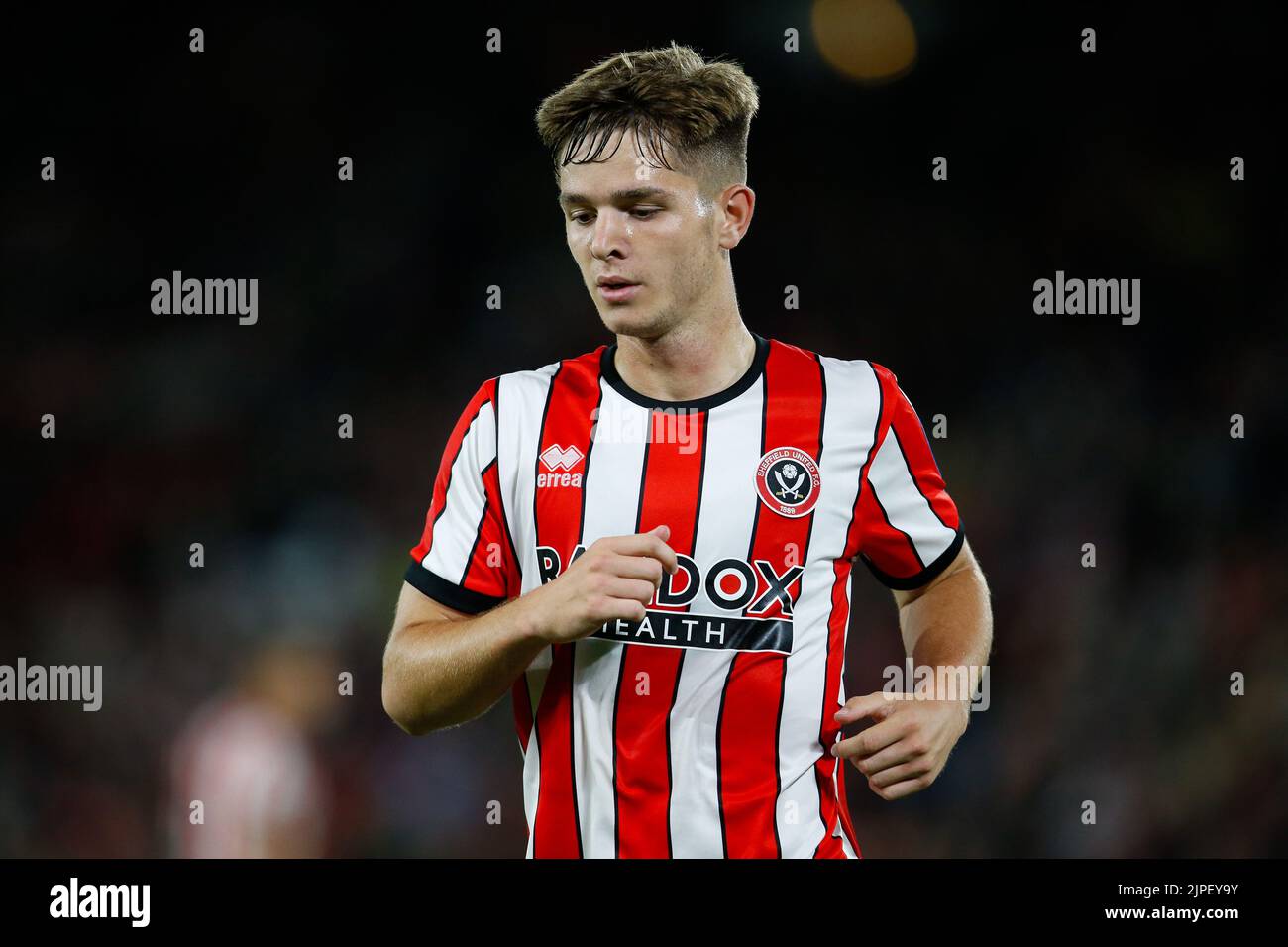 Sheffield, Royaume-Uni. 17th août 2022. James McAtee #28 de Sheffield United à Sheffield, Royaume-Uni, le 8/17/2022. (Photo par Ben Early/News Images/Sipa USA) crédit: SIPA USA/Alay Live News Banque D'Images