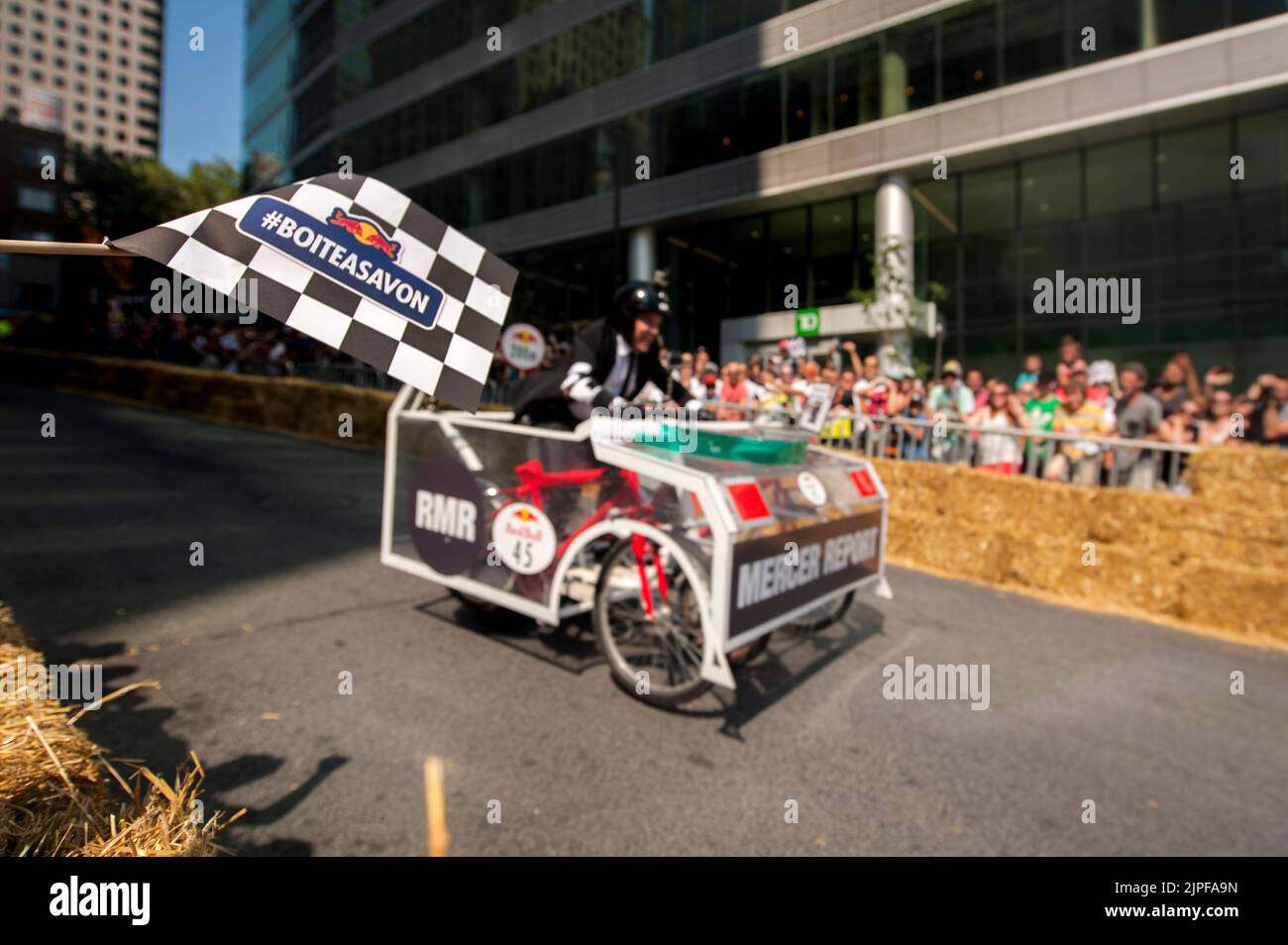 Course de boîte à savon Redbull à Montréal Banque D'Images