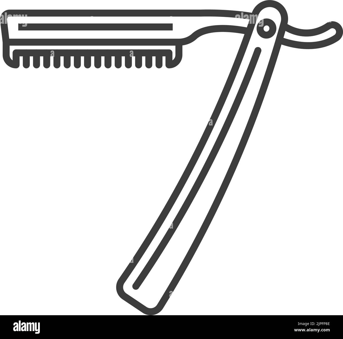 Couteau à barbe Banque d'images noir et blanc - Alamy