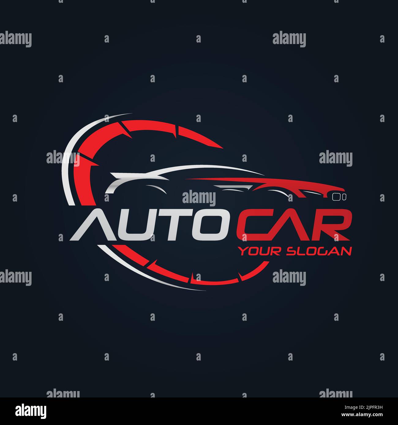 Logo de voiture, logo de marque de voiture haut de gamme Vector Design Illustration de Vecteur