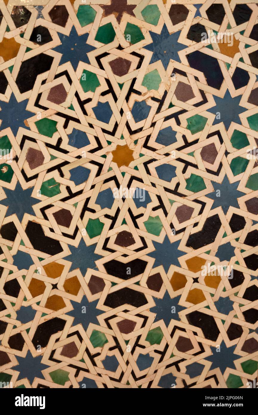 Carreaux Marocains Avec Des Motifs De Carreaux De Céramique Arabes