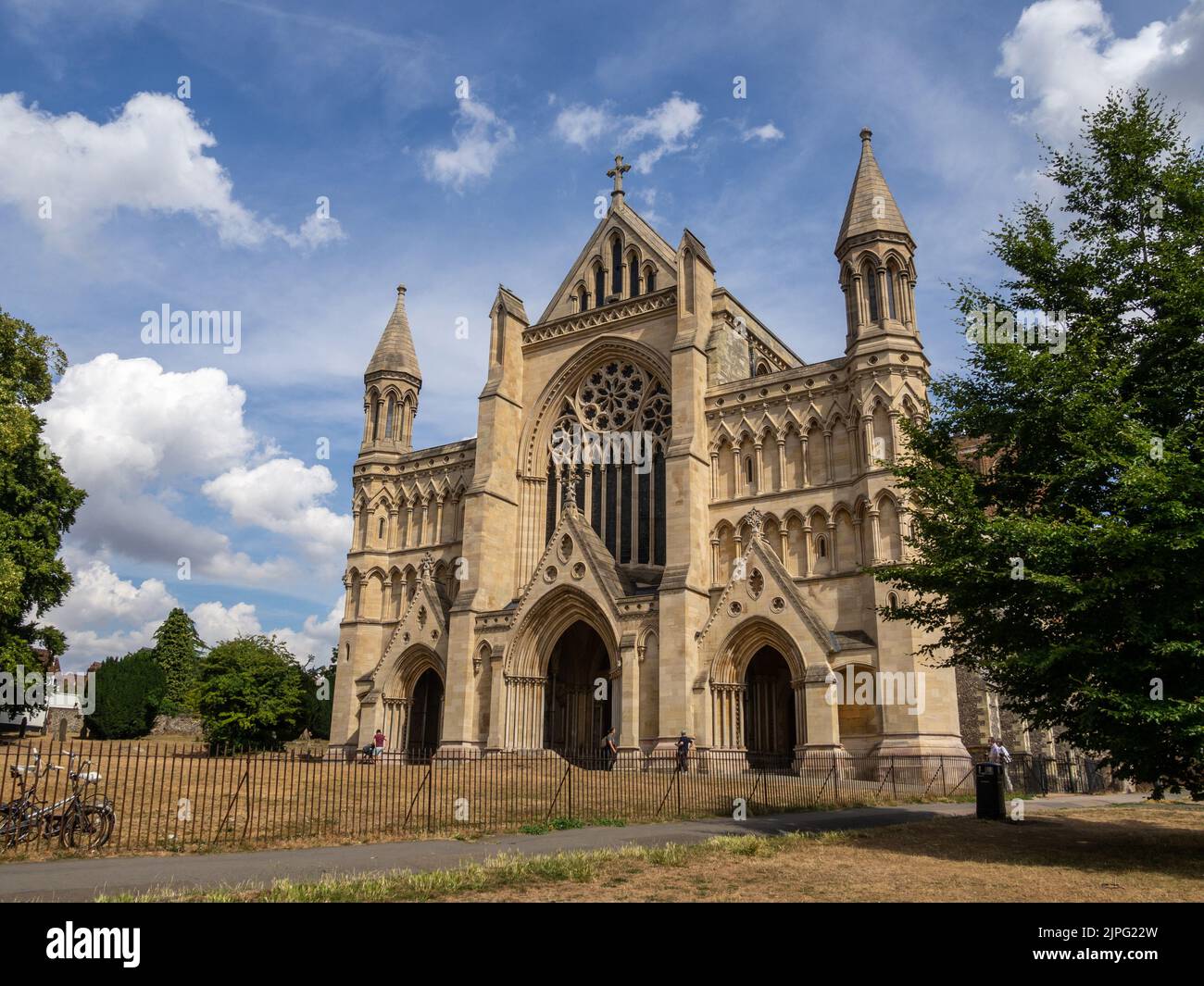 Cathédrale St Albans, St Albans. Hertfordshire, Royaume-Uni Banque D'Images