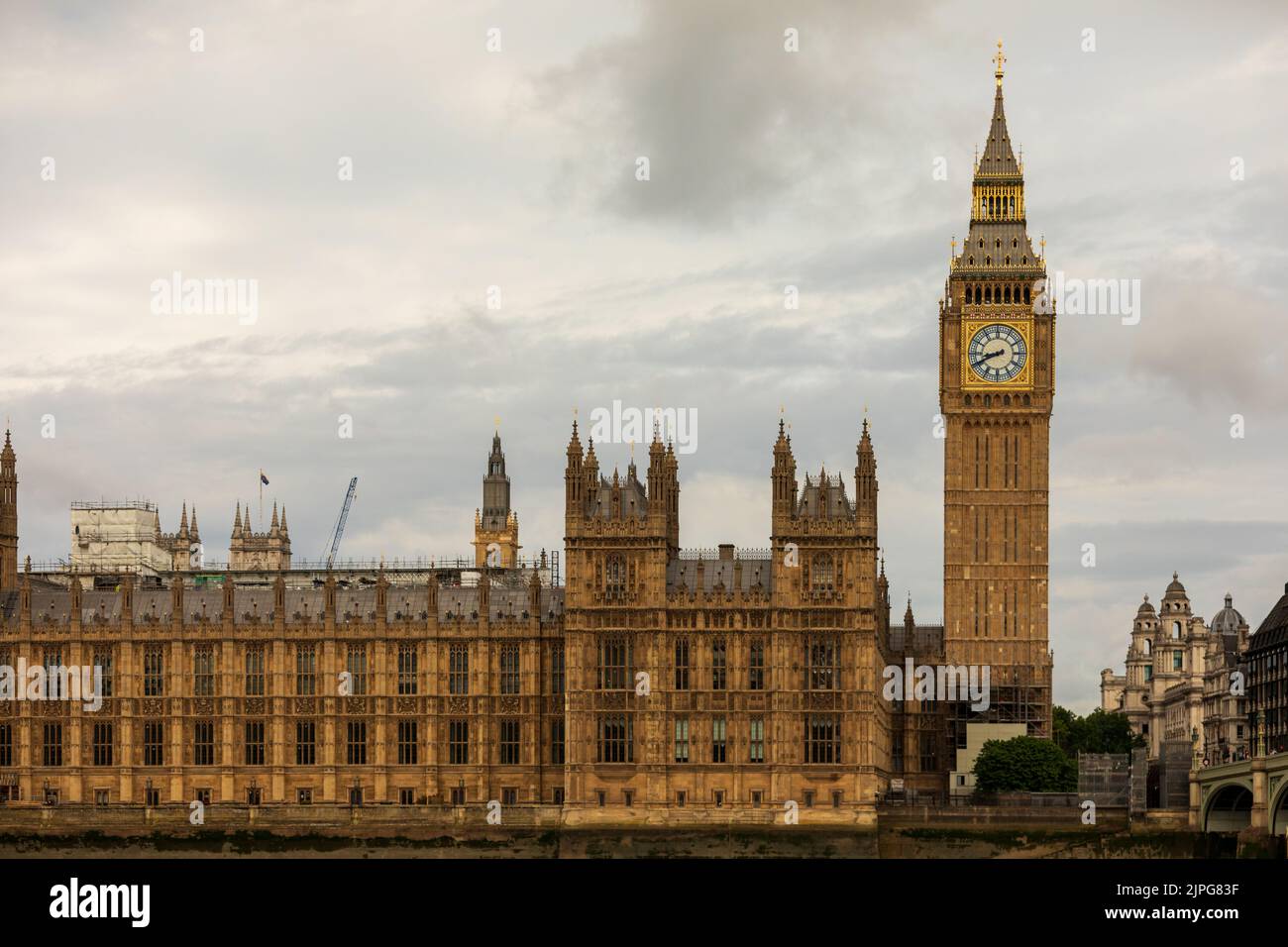 Le Big Ben et le pont de Westminster Banque D'Images