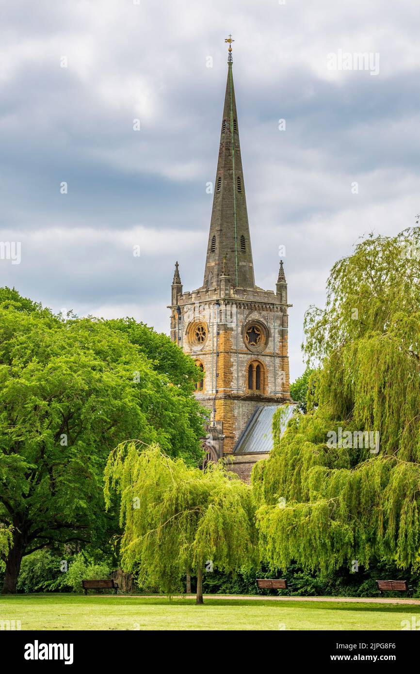 Église Sainte-Trinité, Stratford-upon-Avon, Angleterre Banque D'Images