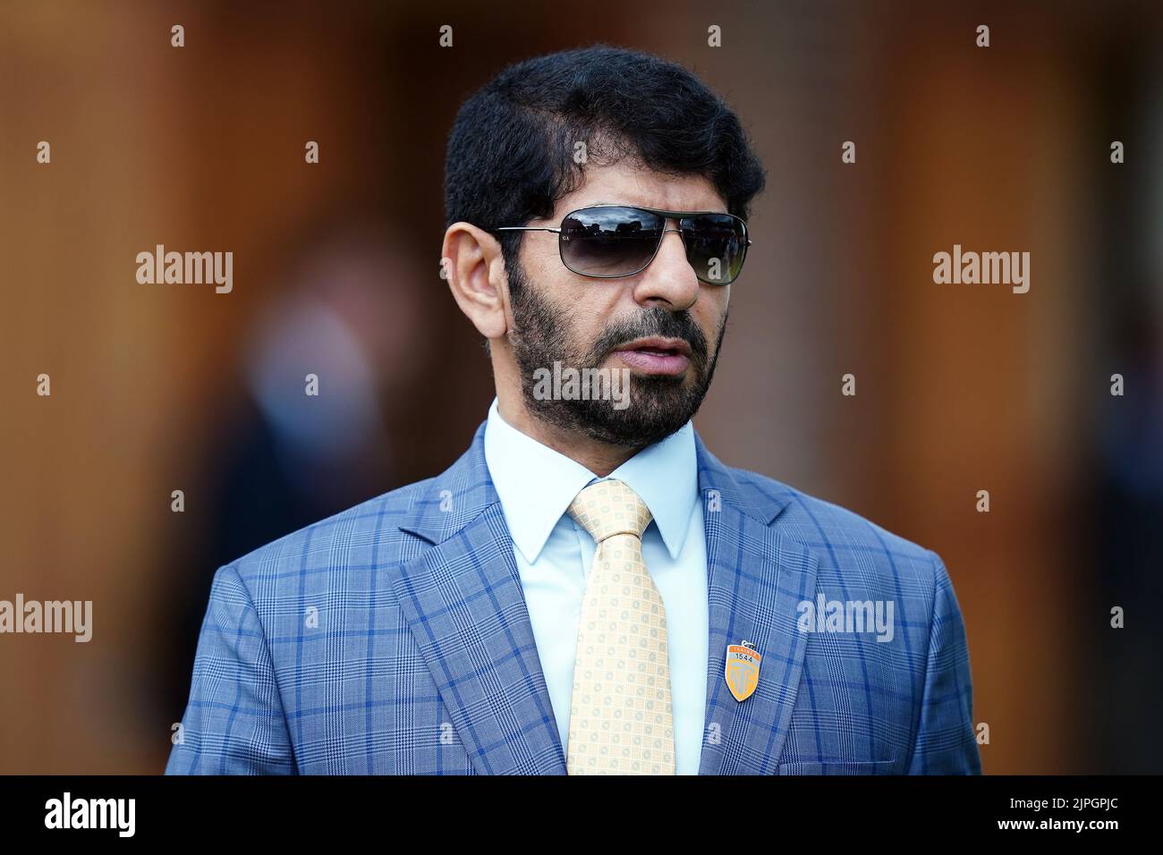 Entraîneur Saeed bin Suroor pendant la deuxième journée du festival Ebor à l'hippodrome de York. Date de la photo: Jeudi 18 août 2022. Banque D'Images