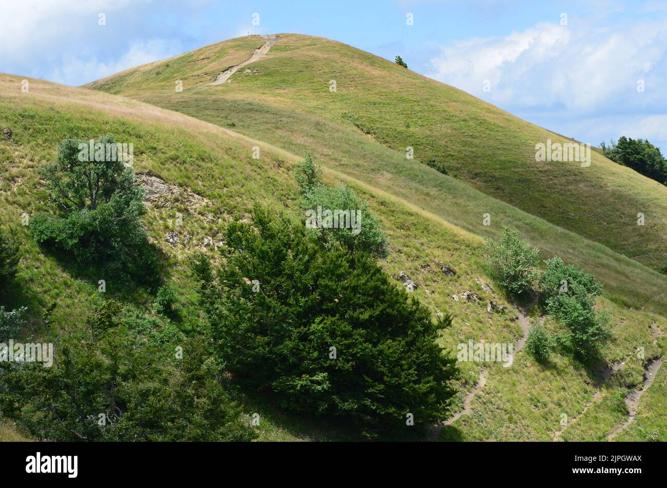 Parco Nazionale dell'Appennino Tosco-Emiliano, un parc national verdoyant et montagneux dans le nord de l'Italie Banque D'Images