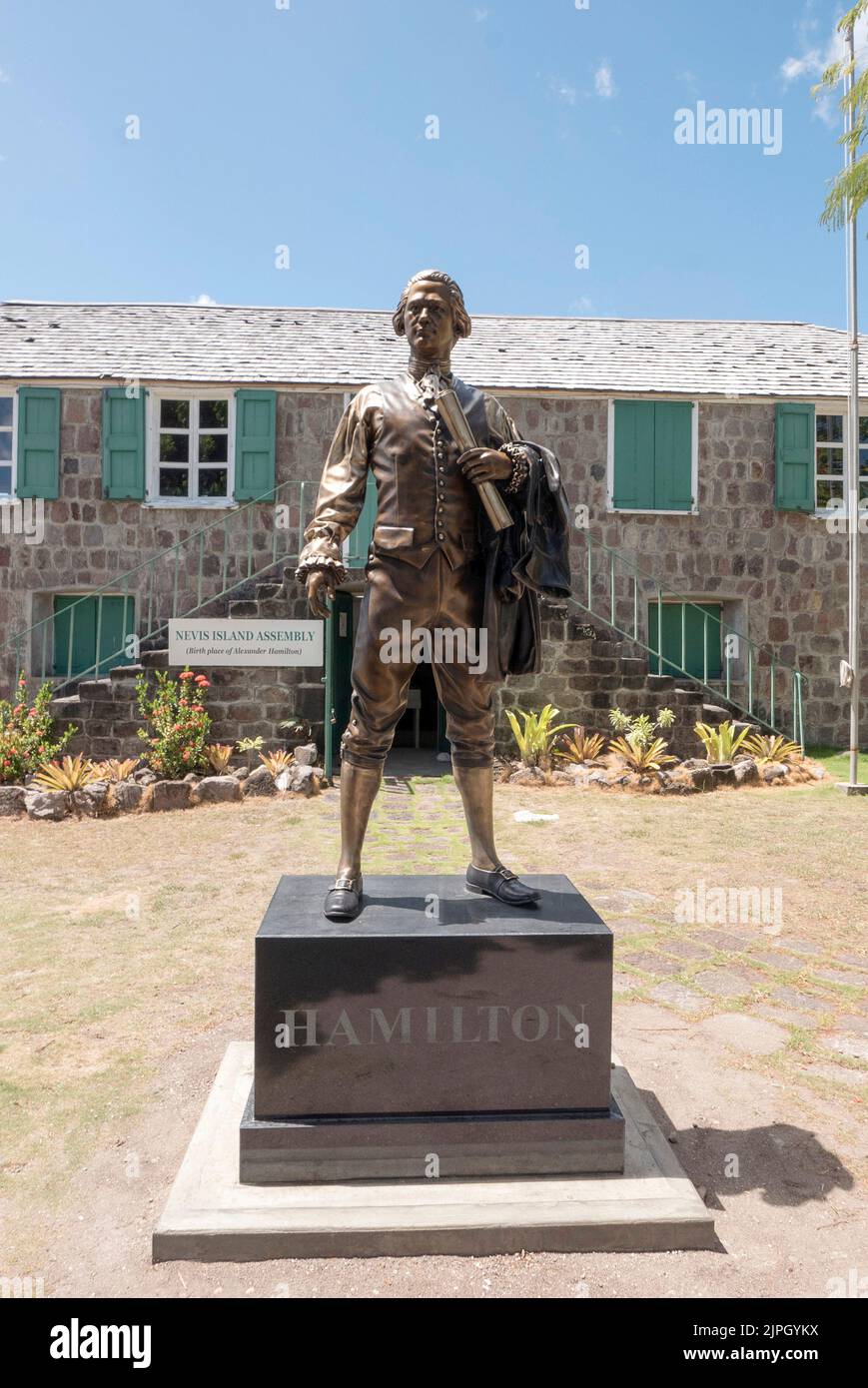 Alexander Hamilton Musée historique à Nevis Caraïbes Banque D'Images