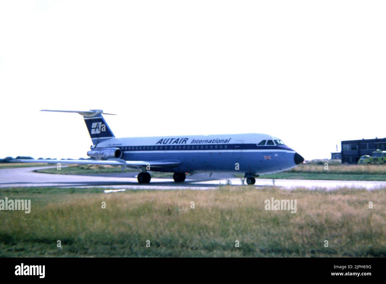 An Autair bac 1-11 à l'aéroport de Luton en 1969 Banque D'Images